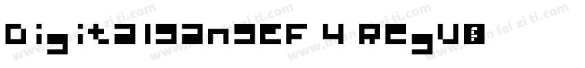 DigitalSansEF 4 Regu字体转换